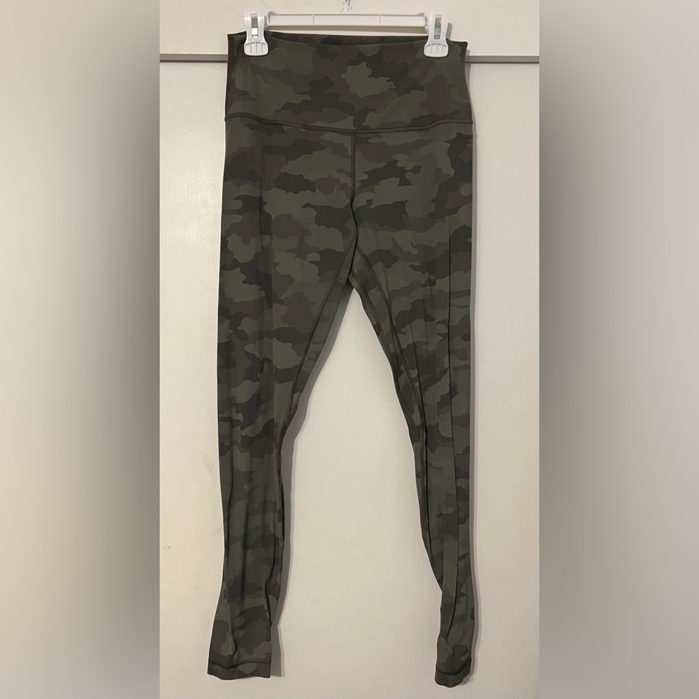 lululemon Align Green Camouflage Leggings